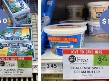 Challenge Whipped & Sweet Cream Butter as Low as $1.22 at Publix