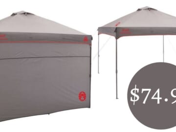 Coleman Instant Canopy with Sunwall for $74.99