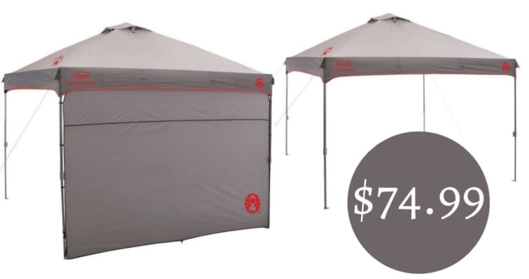 Coleman Instant Canopy with Sunwall for $74.99