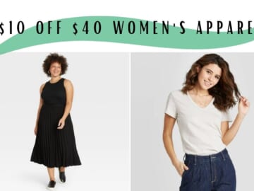 Save $10 Off $40 Women’s Apparel At Target