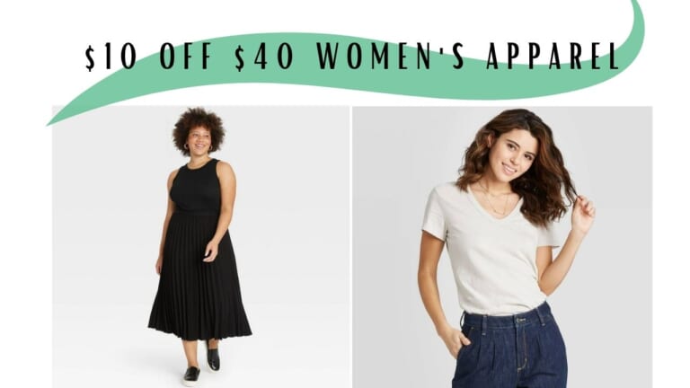 Save $10 Off $40 Women’s Apparel At Target