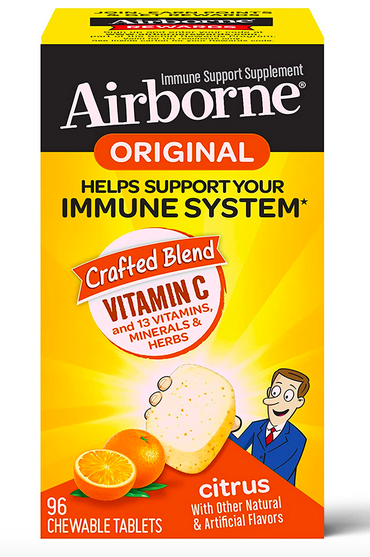 Airborne 1000mg Vitamin C Chewable Tablets (96 count) only $5.98 shipped!