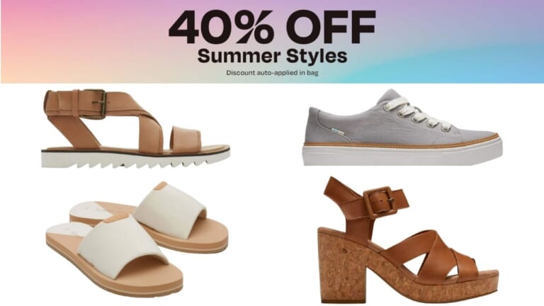 TOMS Summer Styles As Low As $17.98!