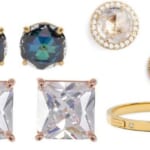 Kate Spade CZ Princess Cut Stud Earrings for $17.97