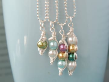 Custom Mama’s Sweet Peas Necklace only $12.99 shipped!