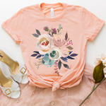 Watercolor Spring Floral + Easter Soft Print Tees only $18.99 shipped!