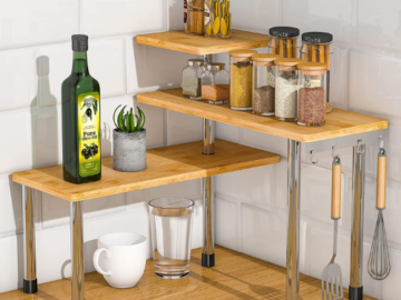 Kitchen Countertop Organizer 3-Tier Corner Shelf $26.99 Shipped Free (Reg. $42.99) – 1K+ FAB Ratings!