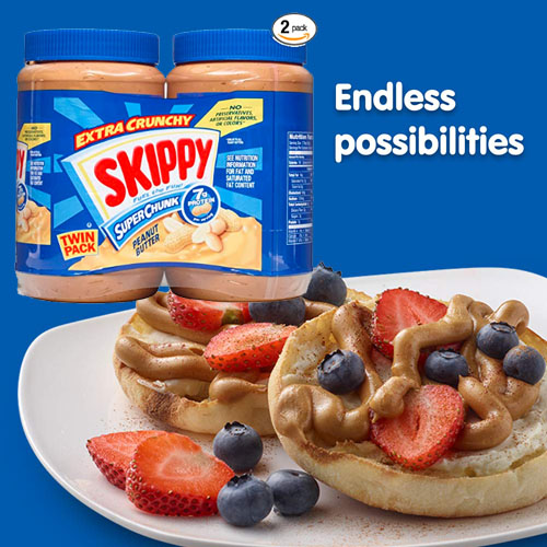 2-Pack SKIPPY Super Chunky Peanut Butter as low as $7.43 Shipped Free (Reg. $11.49) – $3.71 per 40 Ounce Jar