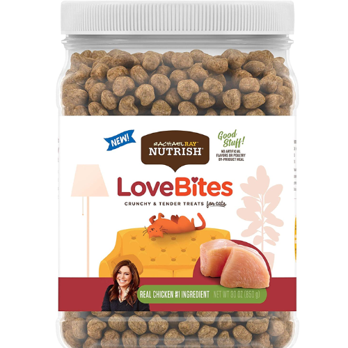 Rachael Ray Love Bites Chicken Flavored Cat Treats, 30 Oz Jar as low as $14.39 Shipped Free (Reg. $16)