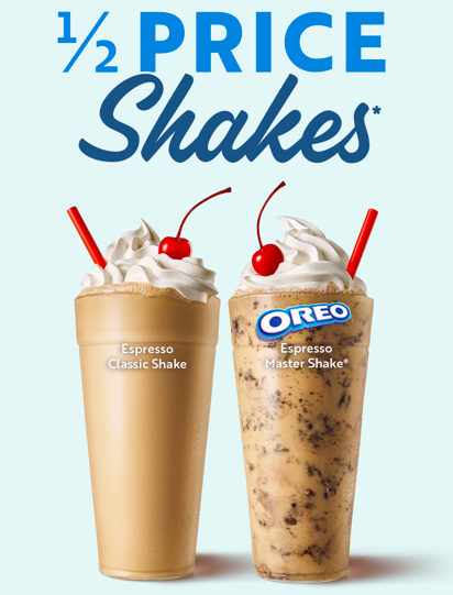 Sonic: Half-Price Shake through May 29th!