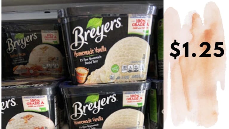 $1.25 Breyers Ice Cream | Lowes Foods Deal