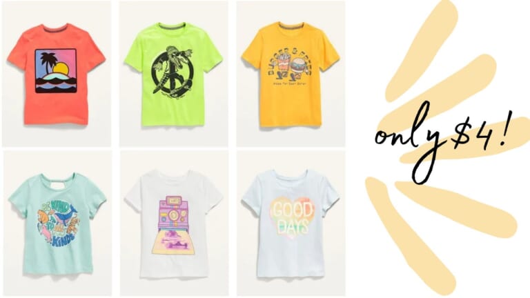 Old Navy | $4 Graphic Tees For Kids & Baby