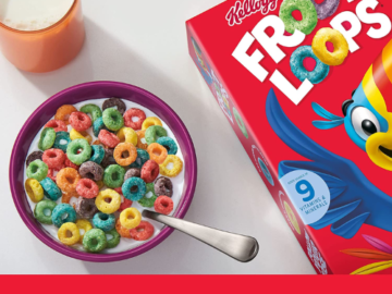 4 Variety Pack Kellogg’s Froot Loops Kids’ Breakfast Cereals as low as $8.68 Shipped Free (Reg. $30) | $2.17 per Box! Froot Loops & Froot Loops with Marshmallows!