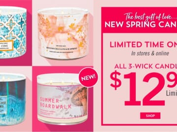 Bath & Body Works | 3-Wick Candles $12.95 (reg. $26)