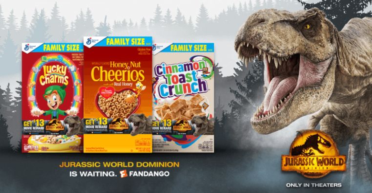 Free Movie Ticket With Purchase of (3) General Mills Cereals