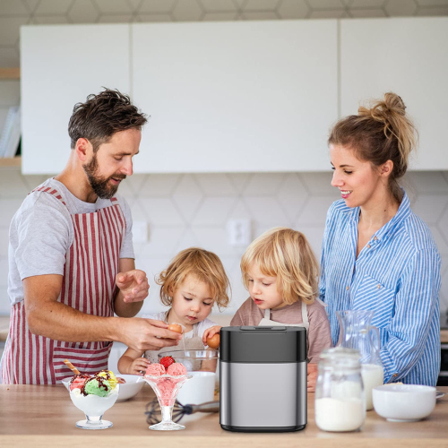 Helebes 1.5 Qt Countertop Ice Cream Maker $31.49 After Code (Reg. $69.99) | with Countdown Timer & LED Display