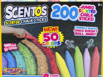 200-Count Scentos Scented Bold Chalk $14.98 (Reg. $26.60) | $0.08/ piece! Great Gift Idea