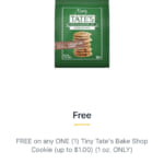 Publix Digital Coupon |  FREE Tiny Tate’s Bake Shop Cookies