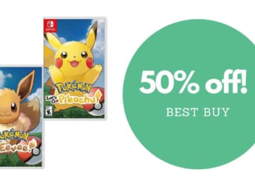 Nintendo Switch Let’s Go Pokémon Games $30 (reg. $60)