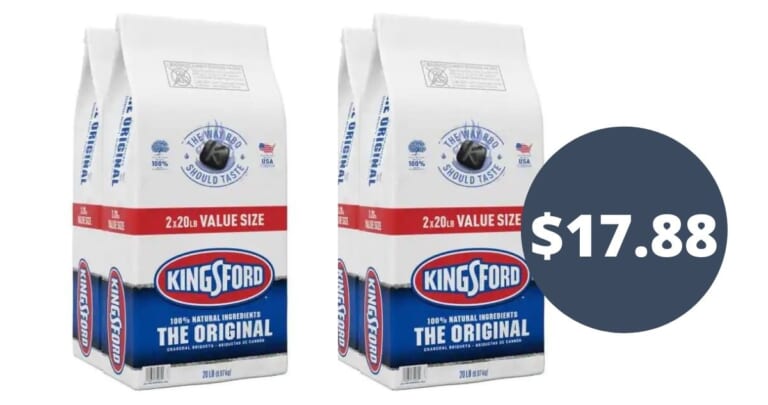 Kingsford Original Grilling Briquettes 2-Pack for $17.88