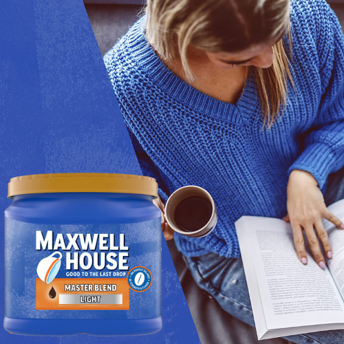 Maxwell House Master Blend Light Roast Ground Coffee Canister as low as $6.15 Shipped Free (Reg. $14) – 6K+ FAB Ratings!