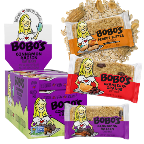 12-Pack of 3 oz Bobo’s Oat Bars as low as $16.14 Shipped Free (Reg. $26.89) | $1.35 each! Cinnamon Raisin, Peanut Butter, Cranberry Orange + MORE!