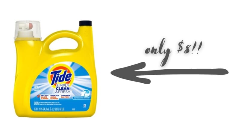 Tide Simply Clean & Fresh 128oz. Only $8