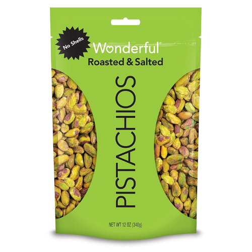 Wonderful No Shell Roasted & Salted Pistachios 12 Ounce Resealable Bag as low as $13.38 Shipped Free (Reg. $12) | Gluten Free, Non-GMO Project Verified