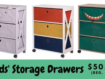 kids storage drawers