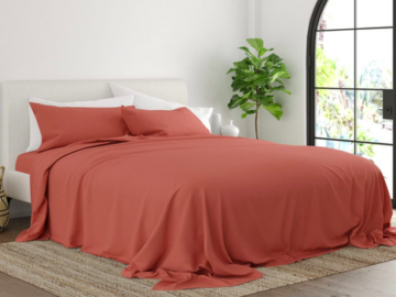 Luxury 1800 Series 4-Piece Sheet Set only $27.99 shipped!