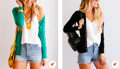 Women’s Snap-Button Cardigans only $11.04 after exclusive discount!