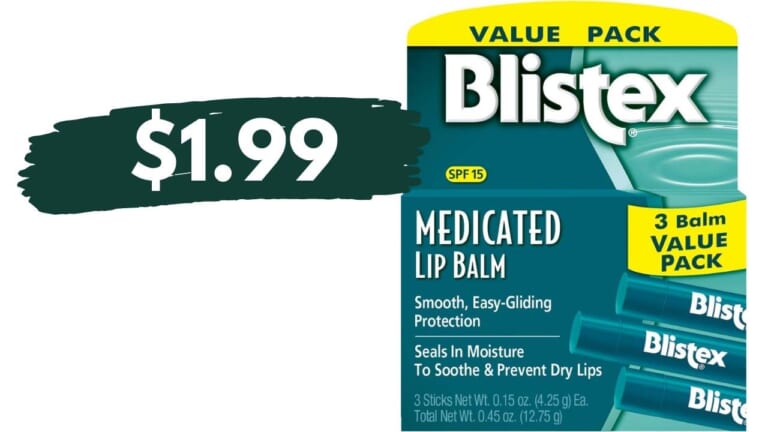 Blistex Lip Balm 3-Packs for $1.99 | Kroger Mega Deal