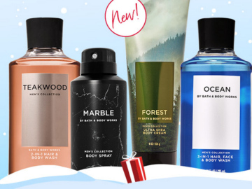 Bath & Body Works: Men’s Body Care only $6.50 today!