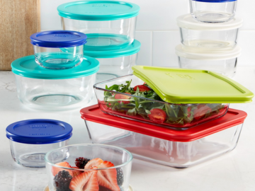 Pyrex 22-Piece Food Storage Container Set only $29.99 shipped (Reg. $90!)