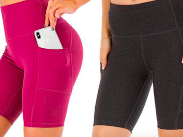 *HOT* Women’s High Waisted Compression Bike Shorts only $7.77 (Reg. $26!)