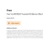 Publix Digital Coupon |  FREE Air Wick Scented Oil Warmer