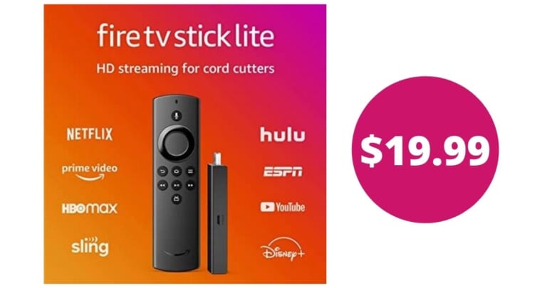 Amazon Fire TV Stick Lite for $19.99