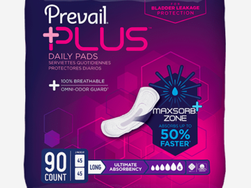 Free Prevail Plus Daily Pads Sample!