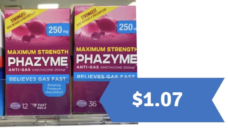 Phazyme for $1.07 | Target Clearance Stacking Deal