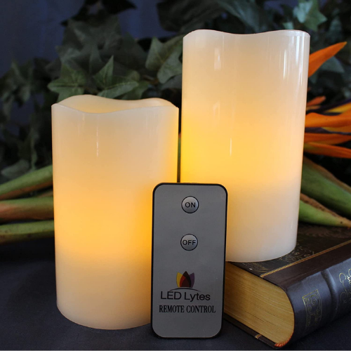 Battery Operated Fake Candles from $19.79 (Reg. $22+) – FAB Ratings! | Safe Around Kids And Pets, Fab For Outdoor Spaces!