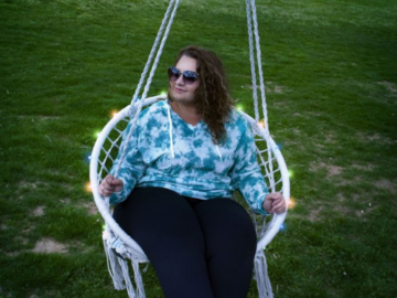 Macrame Hammock Hanging Chair with Lights $50 Shipped Free (Reg. $79)