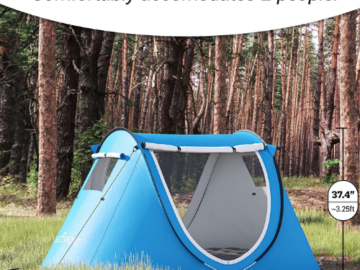 Pop-up Tent Automatic Instant Portable Cabana Set $39.50 Shipped Free (Reg. $75) – 4K+ FAB Ratings! + Includes Accessories!