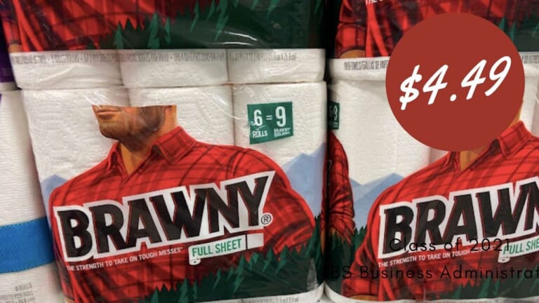 Brawny Paper Towel 6-Packs for just $4.49 | Kroger Mega Deal