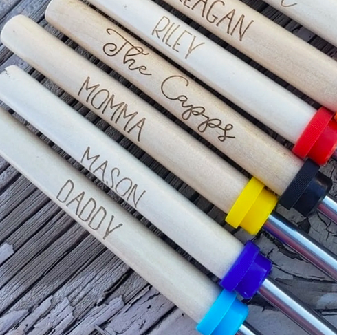 Personalized Marshmallow Or Hot Dog Sticks