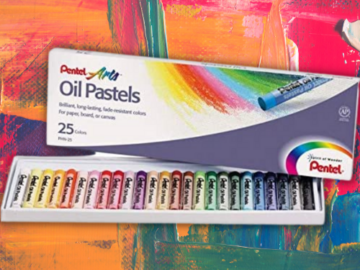 Set of 25 Pentel Assorted Colors Oil Pastels $3.97 (Reg. $7.24) | 16¢ each! Longer lasting and more vivid than chalk pastels!