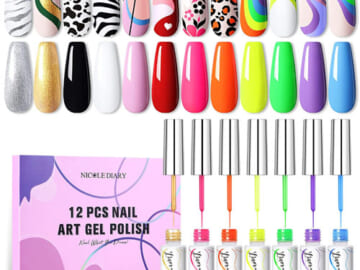 12 Colors Nail Art Polishes Set as low as $12.62 After Code (Reg. $21.99) + Free Shipping | $1.05 each!