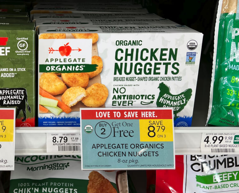 Get Applegate Organic Chicken Nuggets Or Strips Just $3.36 At Publix (Regular Price $8.79)