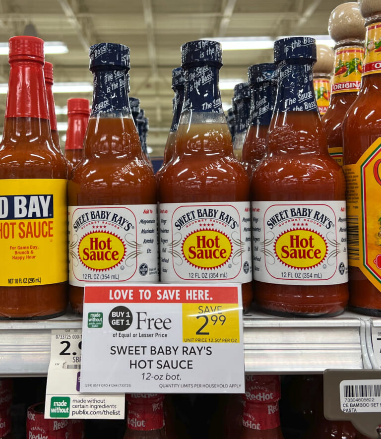 Sweet Baby Ray’s Hot Sauce Just $1 At Publix