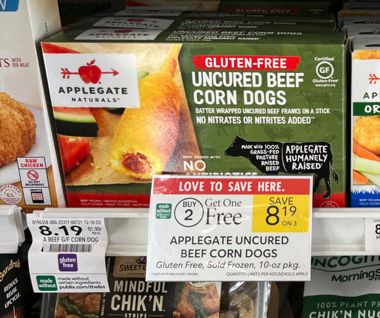 Applegate Uncured Beef Corn Dogs As Low As $3.96 At Publix