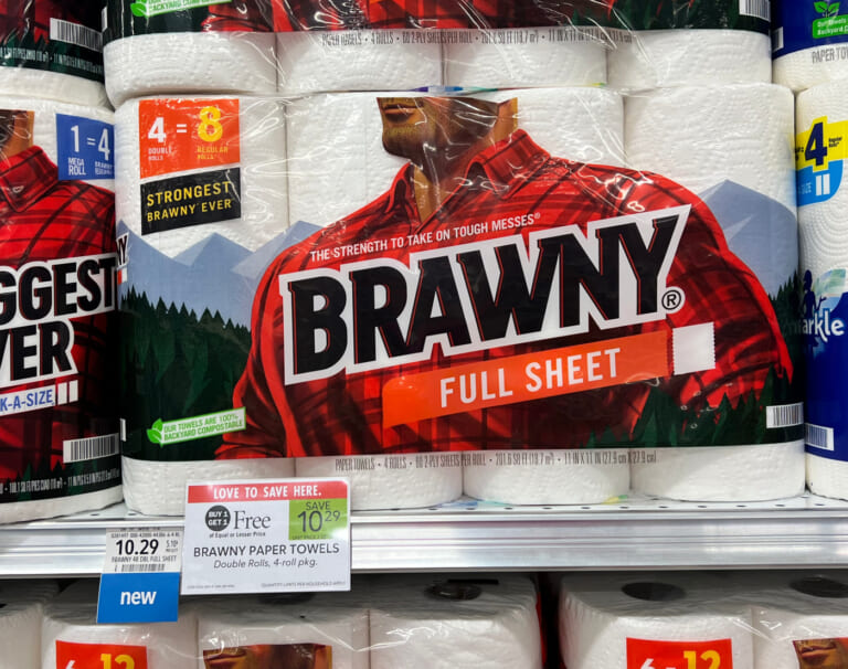 Brawny Paper Towels Are Just $4.15 At Publix (Regular Price $10.29!)